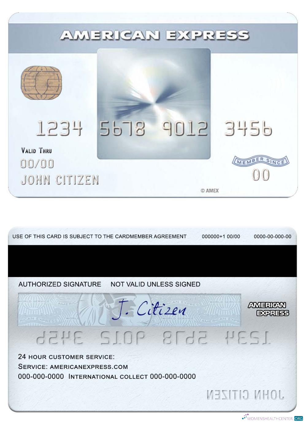 Download USA New York CFSB bank amex everyday® credit card Photoshop template